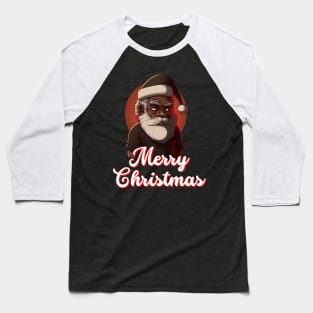 Black Santa, African American Santa Baseball T-Shirt